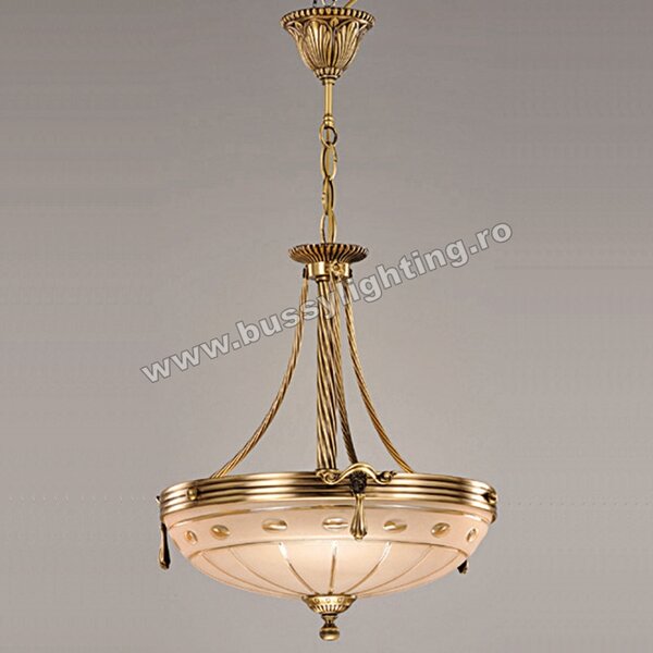Suspensie Versace cu Diam 43 cm, Desing Clasic, Finisaj Bronz Antic - Bussy Lighting 3033-52-02