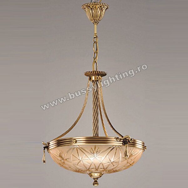 Suspensie Avangard cu Diam 43 cm, Desing Clasic, Finisaj Bronz Antic - Bussy Lighting 3034-52-02