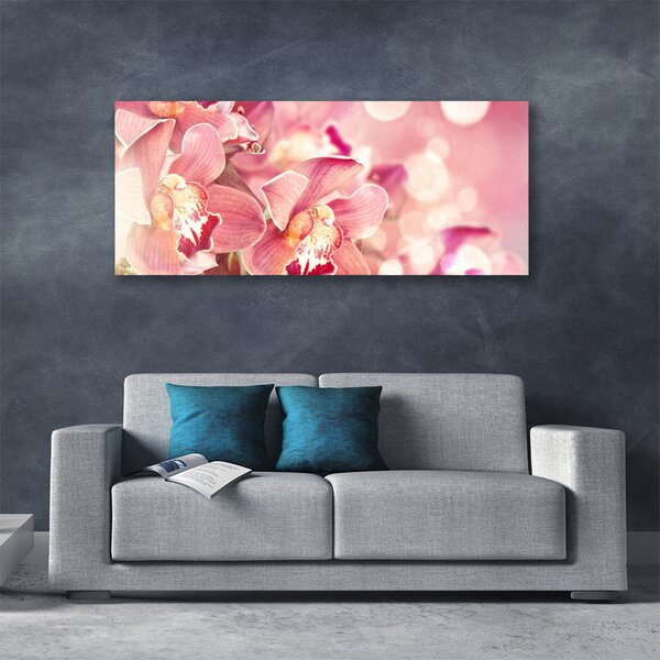 Tablou pe panza canvas Flori Floral Bej Maro