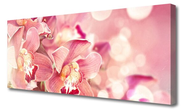 Tablou pe panza canvas Flori Floral Bej Maro