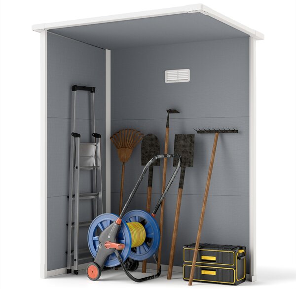 Outsunny Magazie pentru Gradina, Fereastra si Ventilatie, Gri