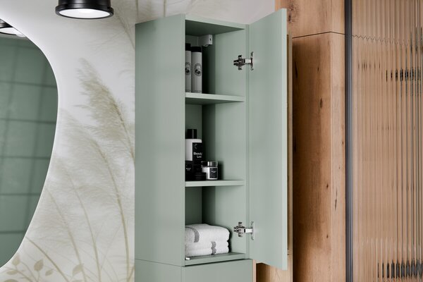 Comad Aster Green dulap 30x26.6x80 cm laterala pe perete verde ASTER GREEN 80-30-1D