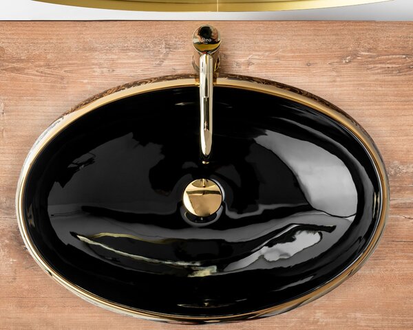 Lavoar pe blat Rea Meryl Black / Gold