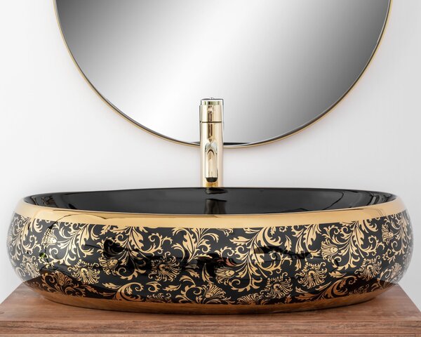 Lavoar pe blat Rea Meryl Black / Gold