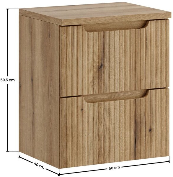 Set dulap Comad Nova Coast Evoke NOVA COAST EVOKE 82-50-40-2S, blat Comad Nova Oak NOVA OAK A 89-50