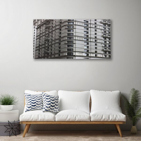 Tablou pe panza canvas Clădire Case Gray