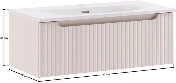 Set dulap Comad Nova Cashmere NOVA CASHMERE 82-80-40-1S, lavoar Comad Sky 3 SKY 3 80CM DP (E-8099-3-80)