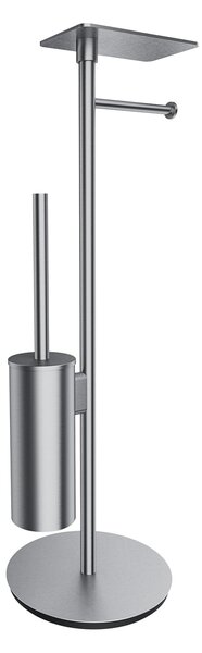 Omnires Modern Project suport pentru hârtie igienică cu perie de toaletă nichel MP60820NI