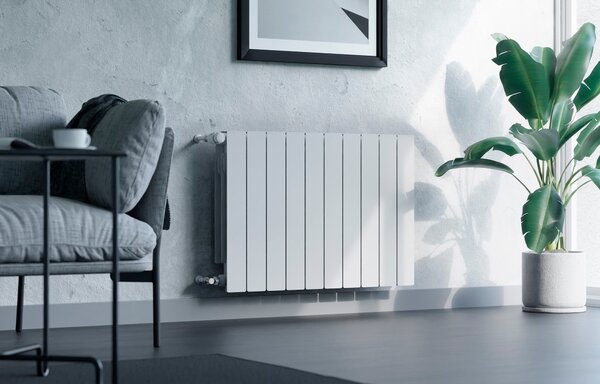 KFA Armatura ADR calorifer de cameră 57x32.2 cm podłączenie lateral alb 763-040-44