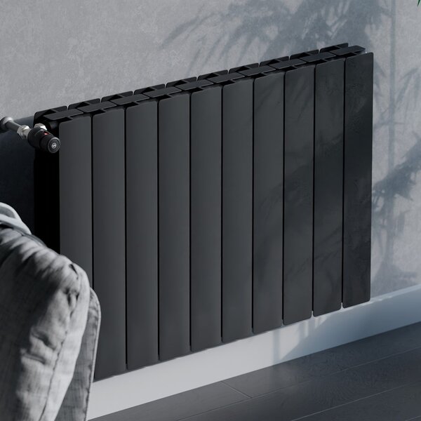 KFA Armatura ADR calorifer de cameră 57x80.5 cm podłączenie lateral negru 763-100-81