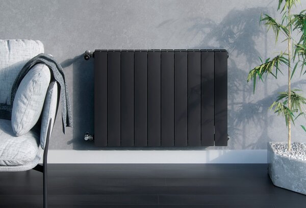 KFA Armatura ADR calorifer de cameră 57x96.6 cm podłączenie lateral negru 763-120-81