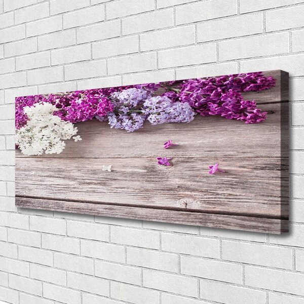 Tablou pe panza canvas Flori Floral Alb Roz Maro