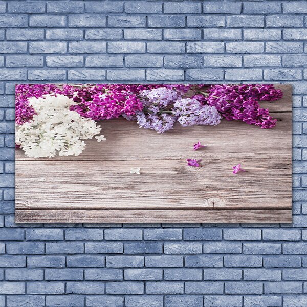 Tablou pe panza canvas Flori Floral Alb Roz Maro