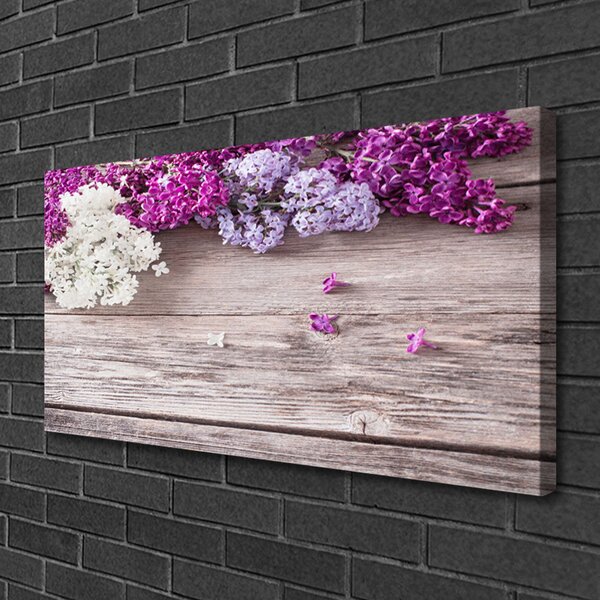 Tablou pe panza canvas Flori Floral Alb Roz Maro