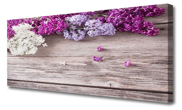 Tablou pe panza canvas Flori Floral Alb Roz Maro
