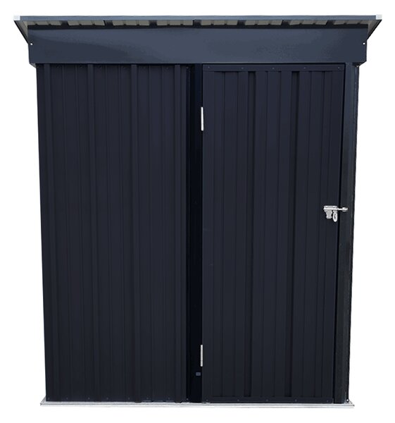 KONDELA Depozit grădină pentru scule din tablă, antracit / alb, 1,6x0,9 m, NELON