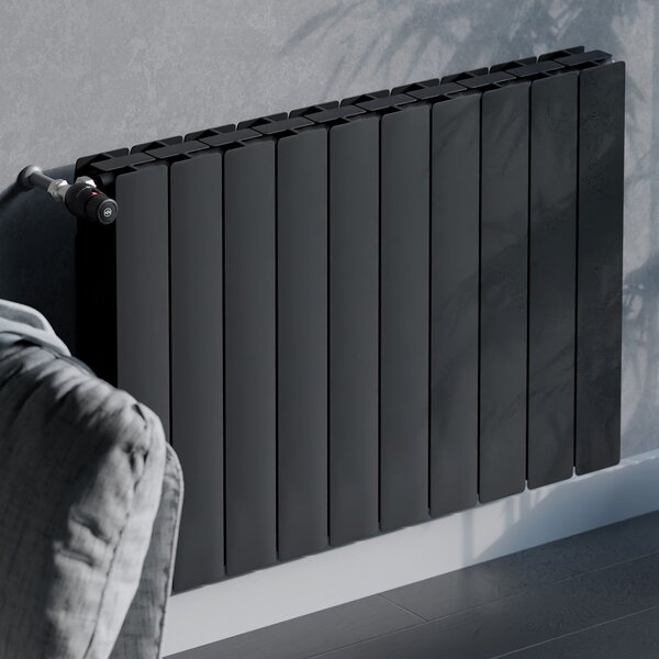 KFA Armatura ADR calorifer de cameră 57x64.4 cm podłączenie lateral negru 763-080-81