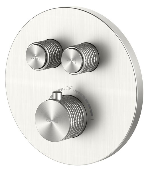Oltens Onega baterie cadă-duș ascuns cu termostat nichel 34601910