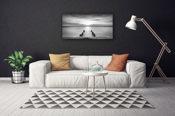 Tablou pe panza canvas Marea Peisaj Gri