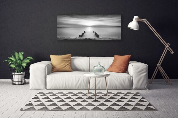Tablou pe panza canvas Marea Peisaj Gri