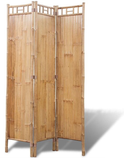 Paravan din bambus cu 3 panouri