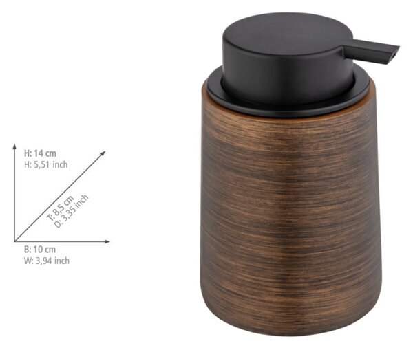 Wenko Palena dozator săpun 250 ml maro 25352100