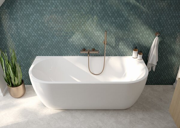 Oltens Molle baterie cadă-duș perete cupru periat 34112610