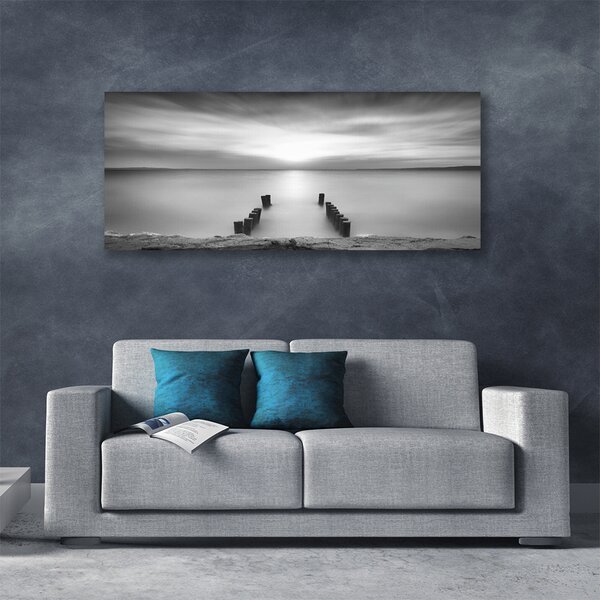 Tablou pe panza canvas Marea Peisaj Gri