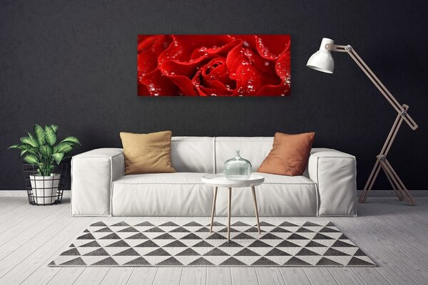 Tablou pe panza canvas Rose Floral Orange