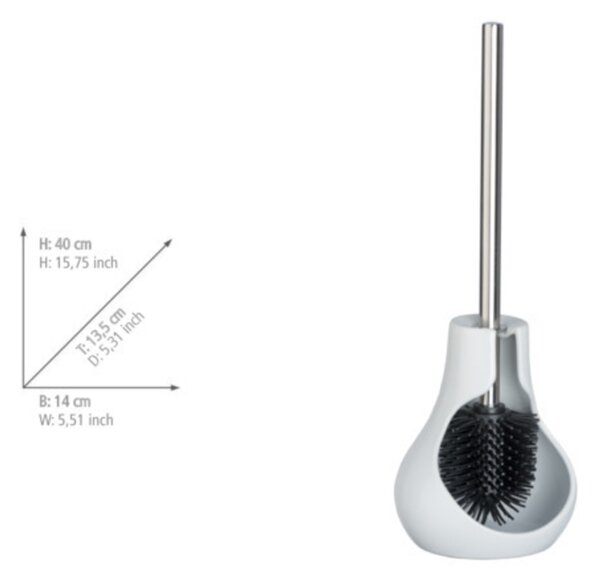 Wenko Drop Neo perie de toaletă stativ alb 23361100