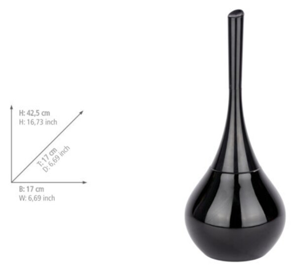 Wenko Flakon perie de toaletă stativ negru 22038100