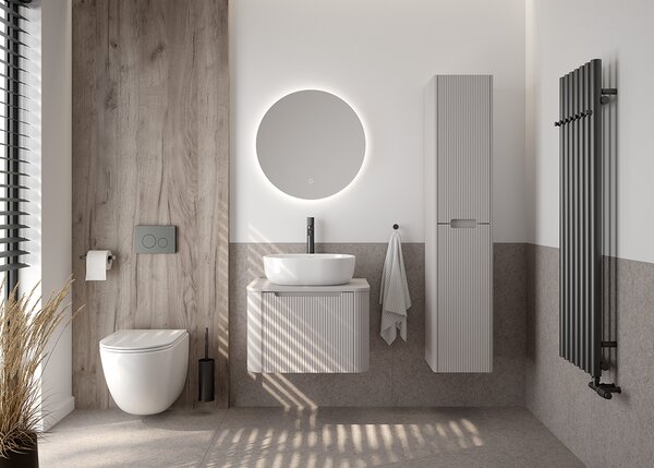 Oltens Hamnes dulap 35x30x160 cm laterala pe perete bej 60038900