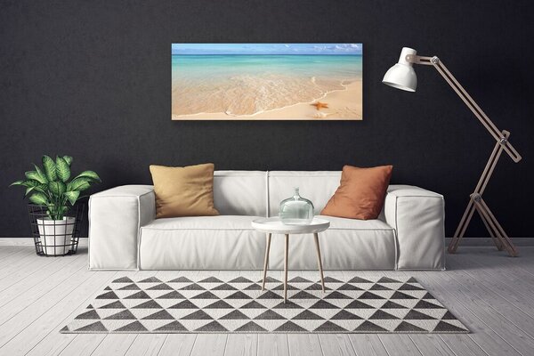 Tablou pe panza canvas Sea Beach Peisaj Starfish Albastru Maro