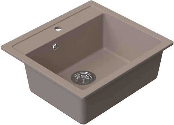 Ruvetti Ditto chiuvetă din granit 56x51 cm bej 3001D_BE60_W