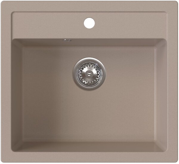 Ruvetti Ditto chiuvetă din granit 56x51 cm bej 3001D_BE60_W