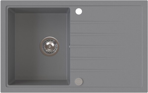 Ruvetti Maxi+ chiuveta cu baterie gri/oțel LP_3200-MX7950GR_W