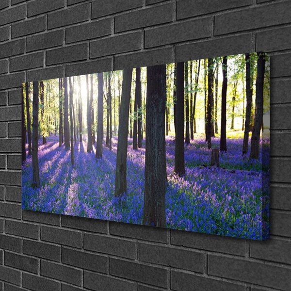 Tablou pe panza canvas Pădure Natura Brown Violet