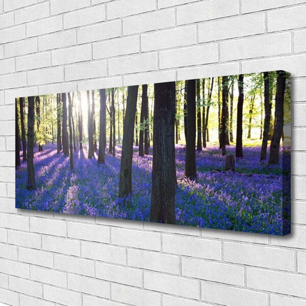 Tablou pe panza canvas Pădure Natura Brown Violet