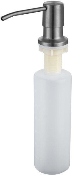 Ruvetti Linar chiuveta cu dozator 62x48 cm grafit 5002L_PVD_GRF120_WL