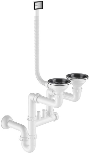 Ruvetti Linar chiuveta cu dozator 78x45 cm grafit 5002L_PVD_GRF260_W