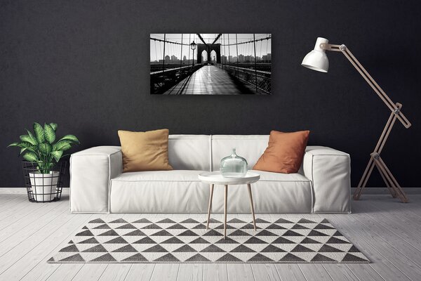 Tablou pe panza canvas Podul Arhitectura Gri