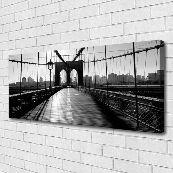 Tablou pe panza canvas Podul Arhitectura Gri