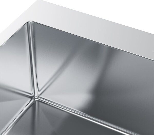 Ruvetti Masivo chiuveta cu dozator 60x50 cm oţel O-5002M_BS60_W