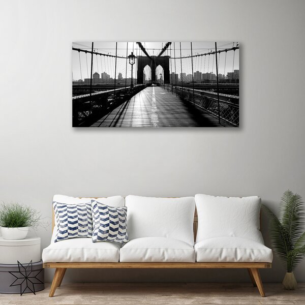 Tablou pe panza canvas Podul Arhitectura Gri