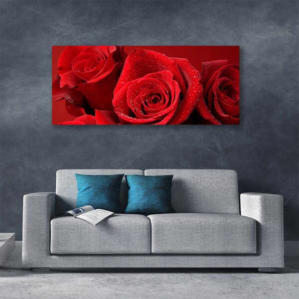 Tablou pe panza canvas Trandafiri Floral Red
