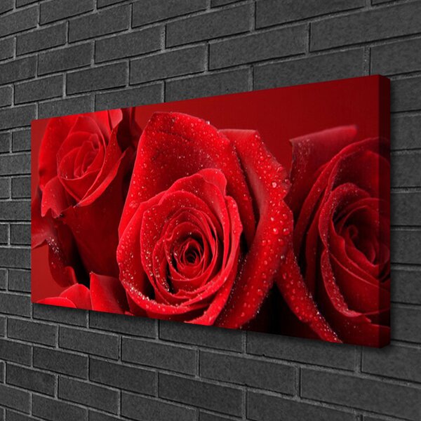 Tablou pe panza canvas Trandafiri Floral Red
