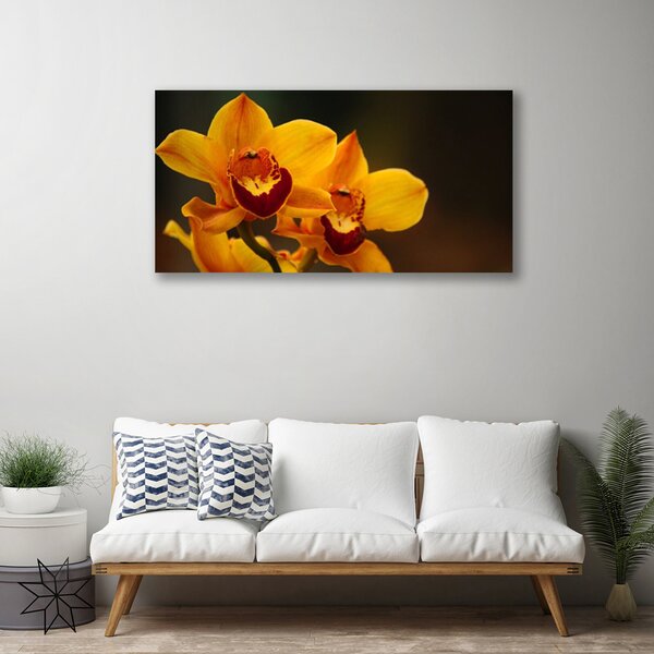 Tablou pe panza canvas Flori Floral Galben