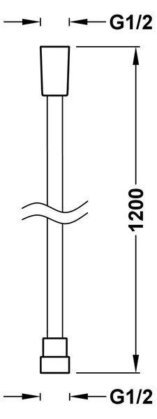 Tres Selection furtun de duș 120 cm || 913460912GR