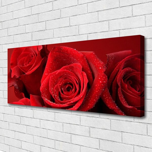 Tablou pe panza canvas Trandafiri Floral Red