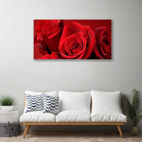 Tablou pe panza canvas Trandafiri Floral Red